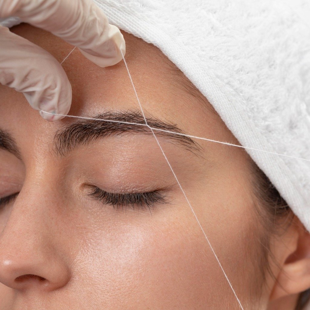 Eyebrow Threading session